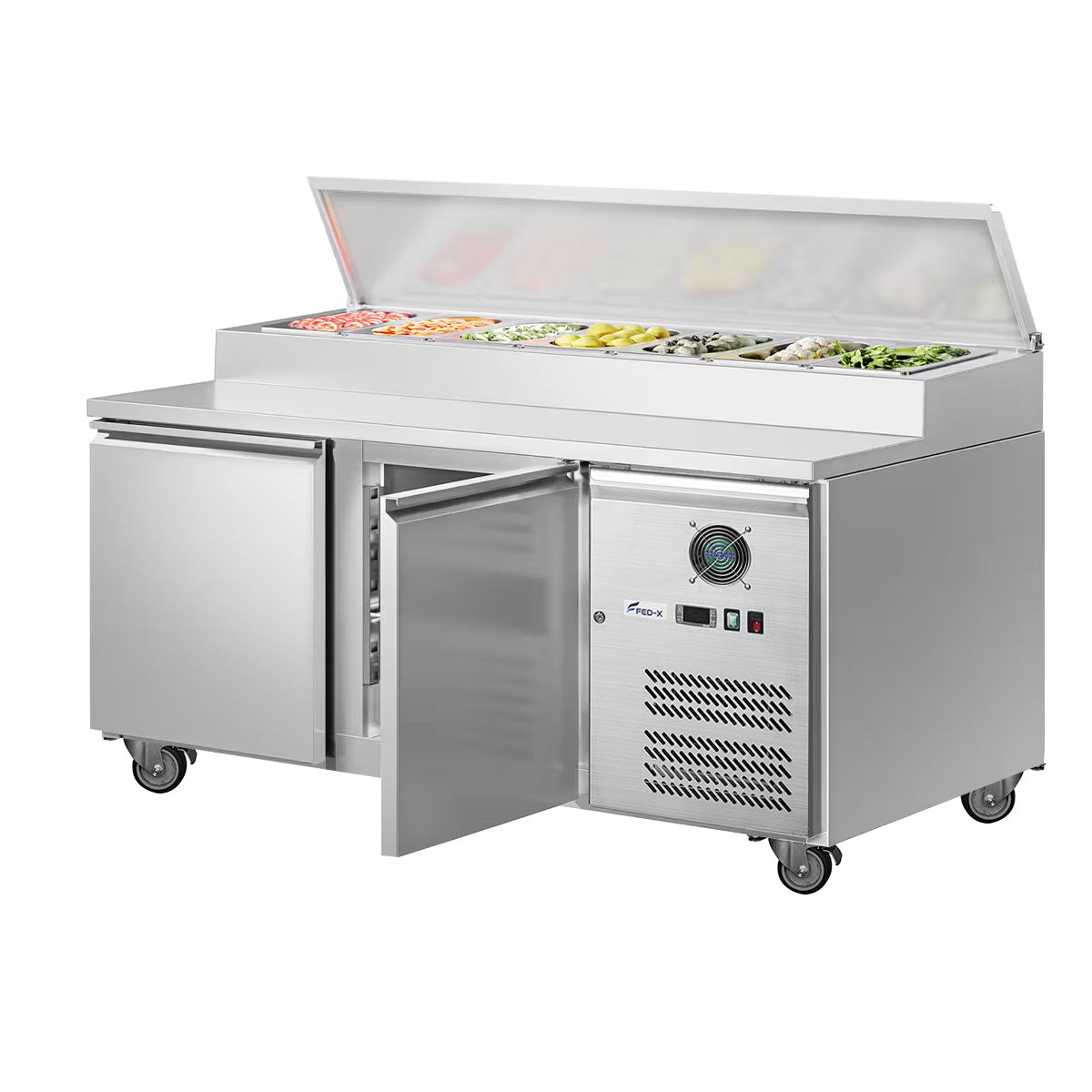 FED-X S/S Two Door Sandwich Counter - XSS7C13S2V