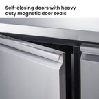 FED-X S/S Three Door Bench Fridge - XUB7C18S3V