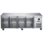 FED-X Four Glass Door Bench Fridge  - XUB7C22G4V
