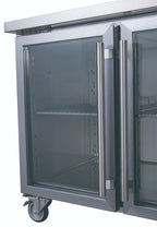 FED-X Four Glass Door Bench Fridge  - XUB7C22G4V