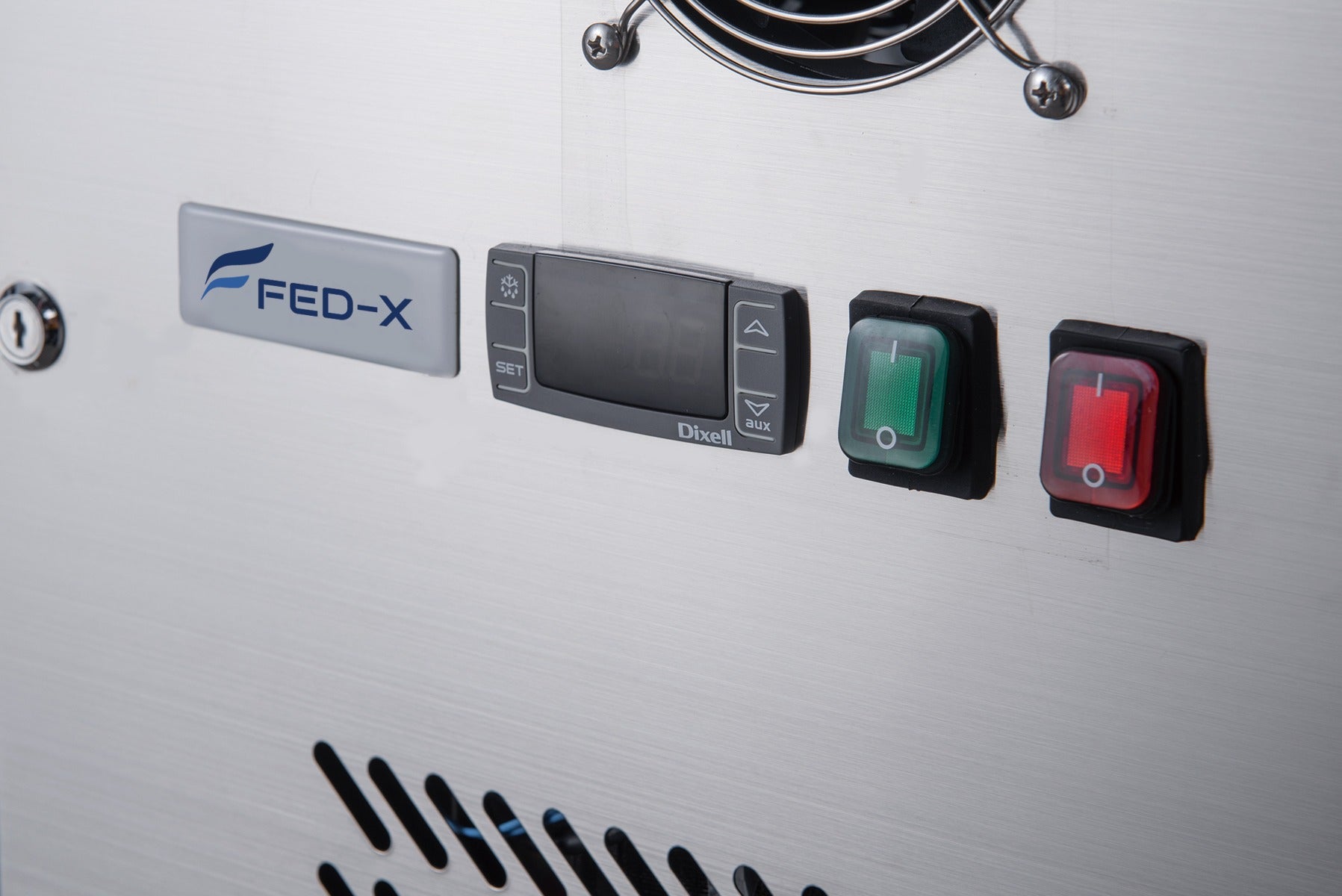FED-X Four Glass Door Bench Fridge  - XUB7C22G4V