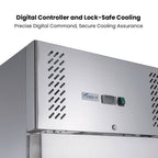 FED-X S/S Two Full Door Upright Freezer - XURF1200SFV