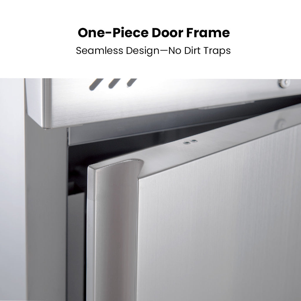 FED-X S/S Two Full Door Upright Freezer - XURF1200SFV