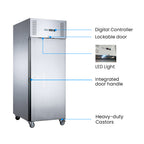 FED-X S/S Single Full Door Upright Freezer - XURF600SFV