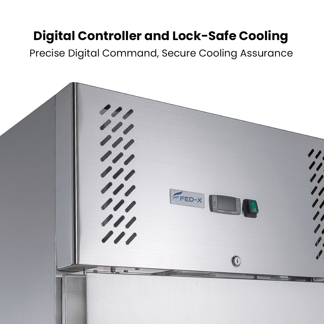 FED-X S/S Single Full Door Upright Freezer - XURF600SFV