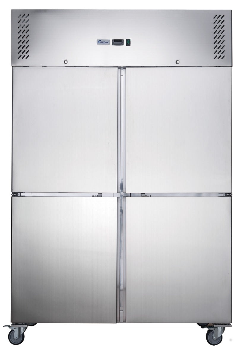 FED-X S/S Split Four-Door Upright Fridge - XURC1200S2V
