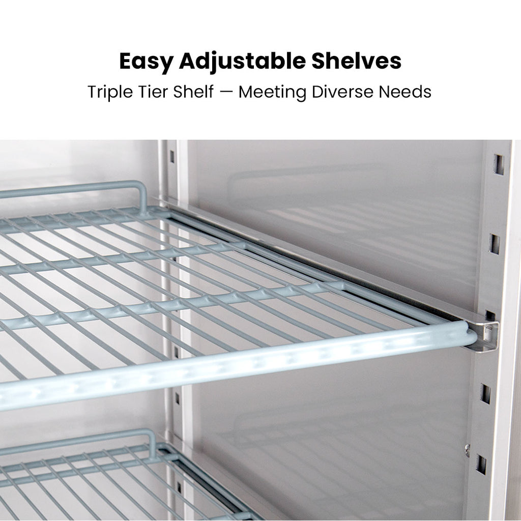 FED-X S/S Split Four-Door Upright Fridge - XURC1200S2V