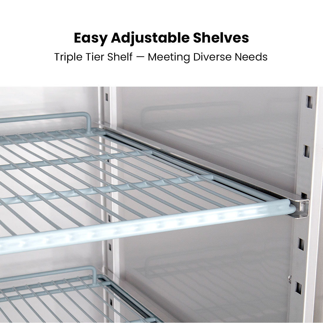 FED-X S/S Split Four-Door Upright Fridge - XURC1200S2V