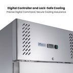 FED-X S/S Two half Door Upright Freezer - XURF600S1V