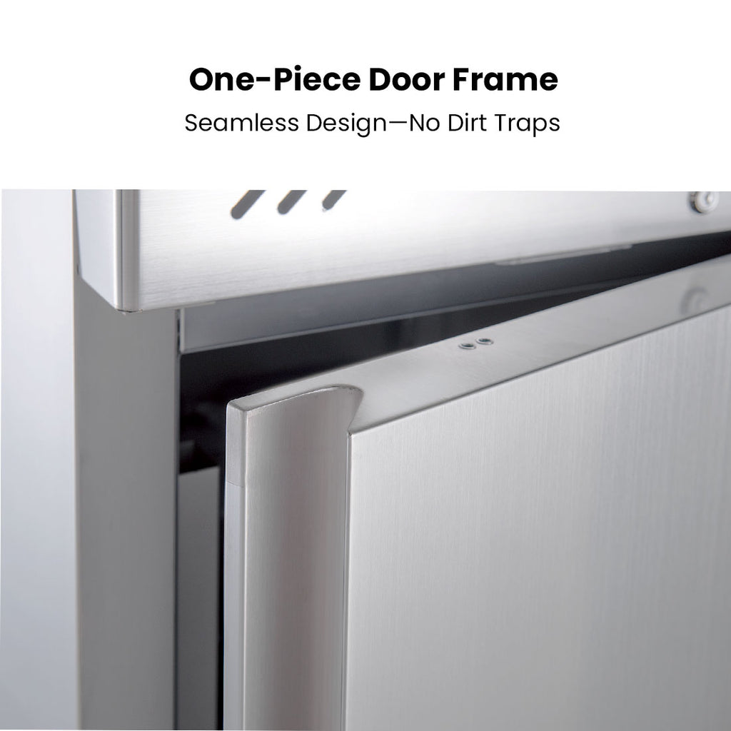 FED-X S/S Split Two-Door Upright Fridge - XURC650S1V