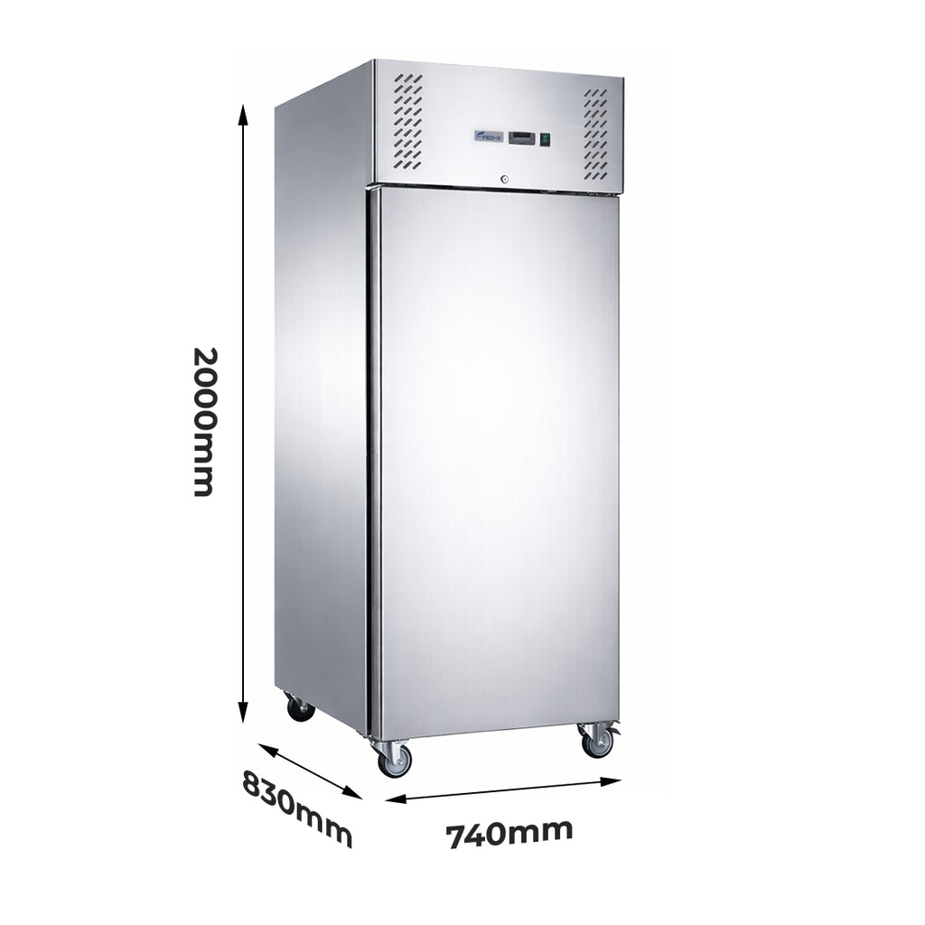 FED-X S/S Single Door Upright Fridge - XURC650SFV